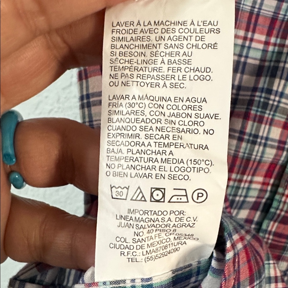 Original Penguin Red and Blue Plaid Shirt - Picture 10 of 10